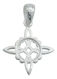 Dije Nudo de Bruja Plata 925 Celta Talismán Protección Artesanal - Imagen 3