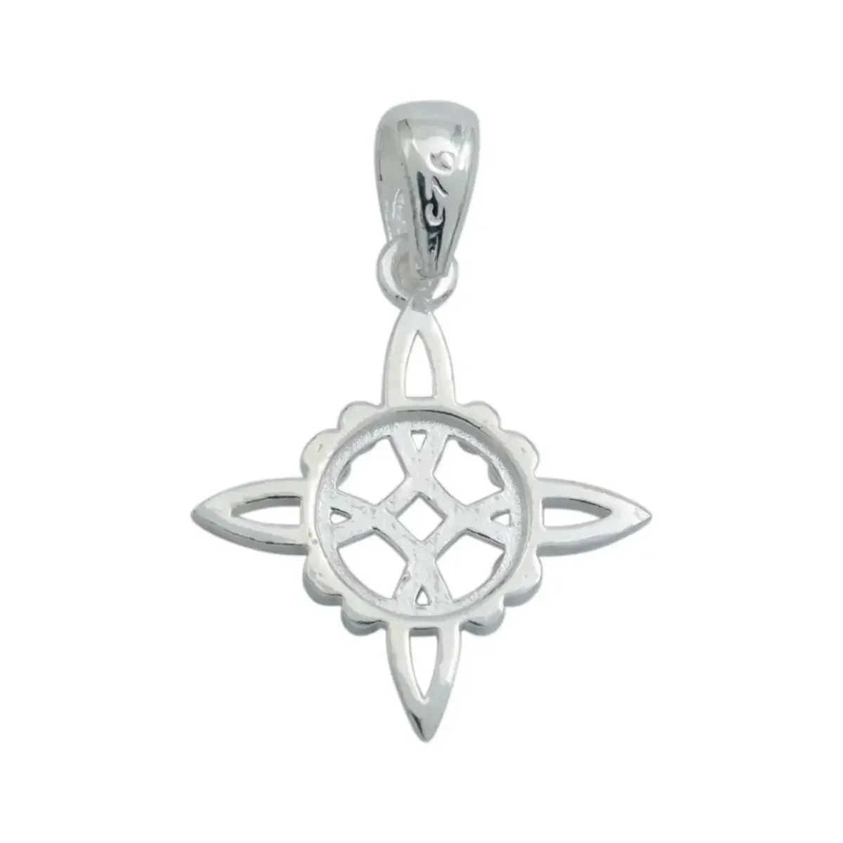 Dije Nudo de Bruja Plata 925 Celta Talismán Protección Artesanal - Imagen 3
