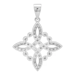 Dije Nudo de Bruja Plata 925 con Zirconia para Protección - Imagen 2