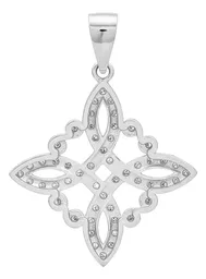 Dije Nudo de Bruja Plata 925 con Zirconia para Protección - Imagen 2