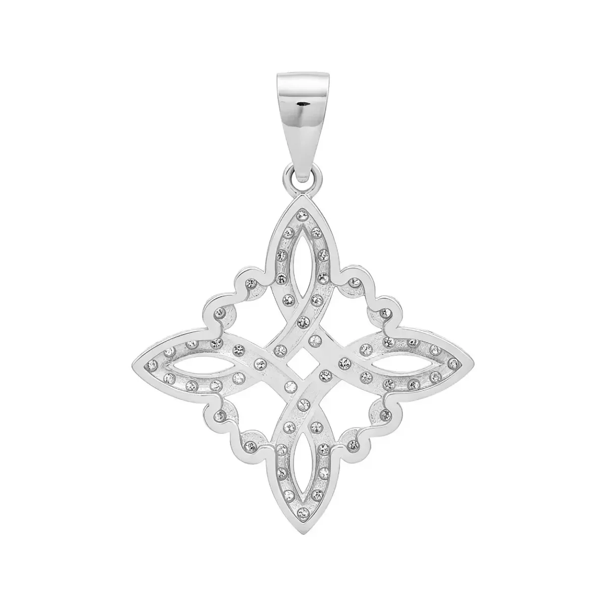 Dije Nudo de Bruja Plata 925 con Zirconia para Protección - Imagen 2