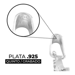 Dije Nudo de Bruja Plata 925 con Zirconia para Protección - Imagen 3