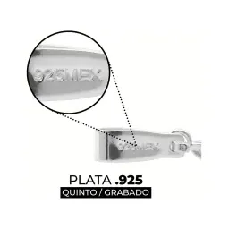 Dije Nudo de Bruja Plata .925 con Zirconia Rosa - Imagen 3