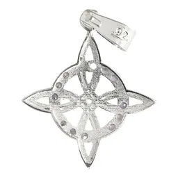 Dije Nudo de Bruja Plata 925 con Zirconias Azules - Imagen 3