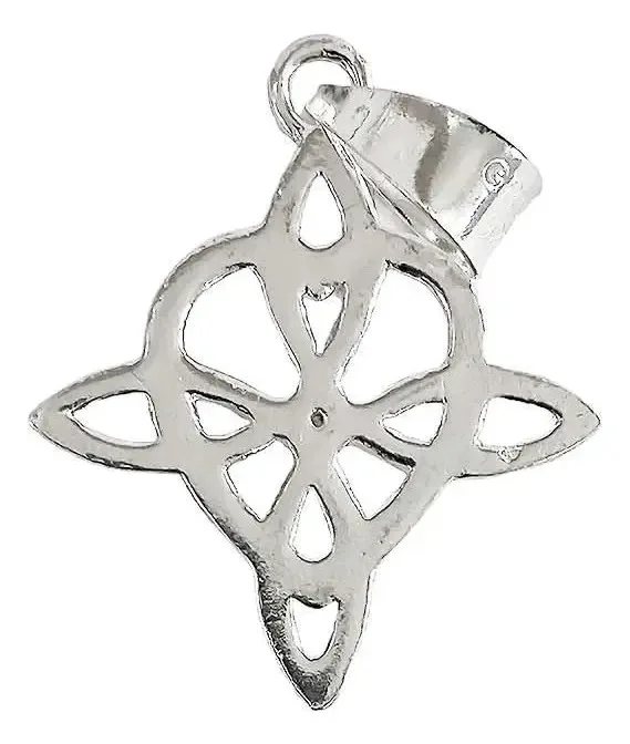 Dije Nudo de Bruja Plata 925 Corazón Celta - Imagen 1