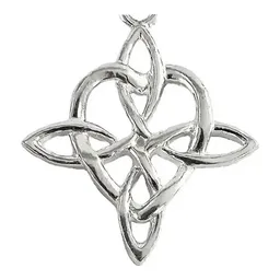 Dije Nudo de Bruja Plata 925 Corazón Celta - Imagen 3