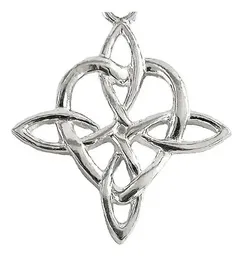 Dije Nudo de Bruja Plata 925 Corazón Celta - Imagen 3