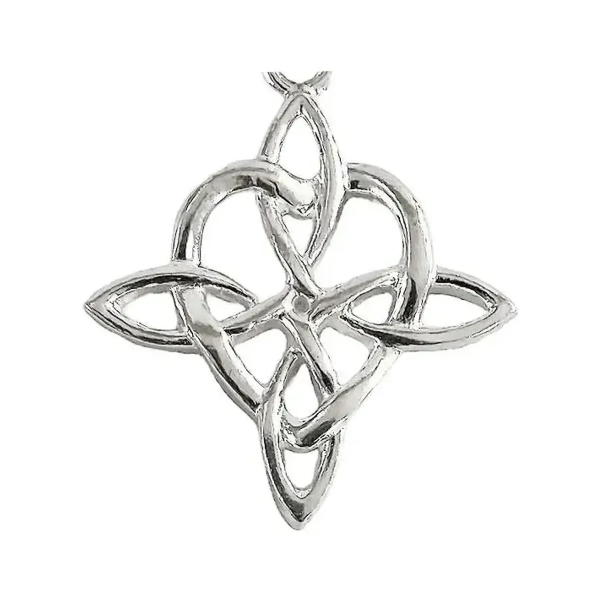 Dije Nudo de Bruja Plata 925 Corazón Celta - Imagen 3