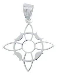 Dije Nudo de Bruja Plata 925 Fases Lunares con Zirconia - Imagen 3