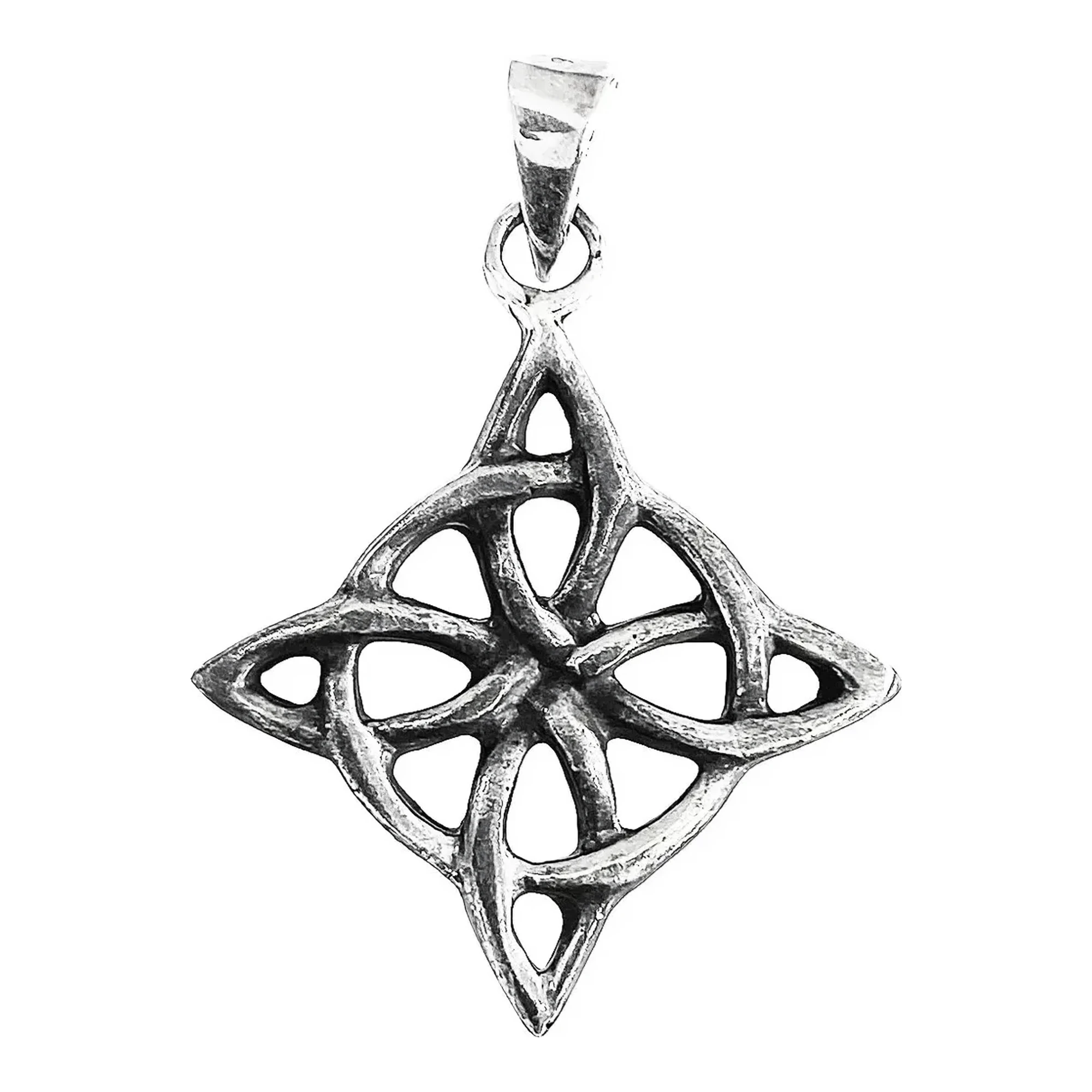 Dije Nudo de Bruja Celta Plata .925 Pavonado Unisex - Joyaris joyería fina mexicana
