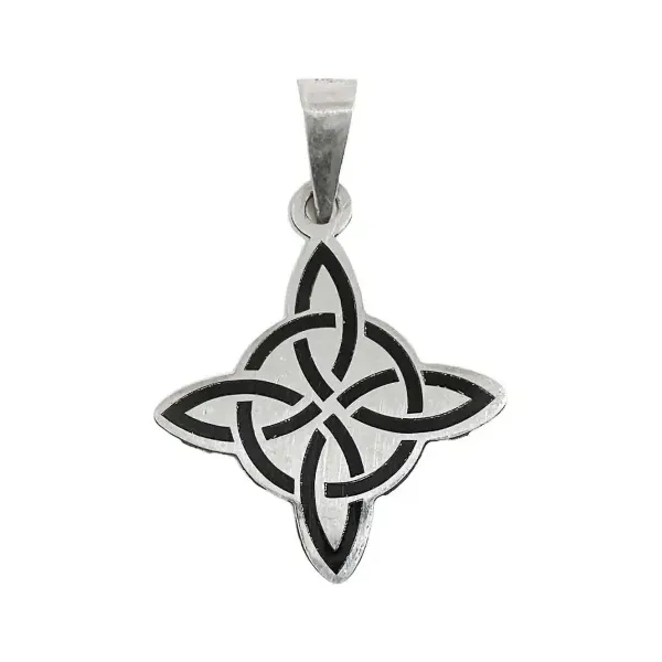 Dije Nudo de Bruja Plata Ley 925 Amuleto de Protección - Imagen 1
