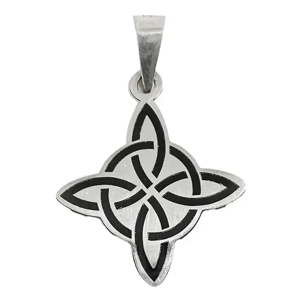 Dije Nudo de Bruja Plata Ley 925 Amuleto de Protección - Imagen 1