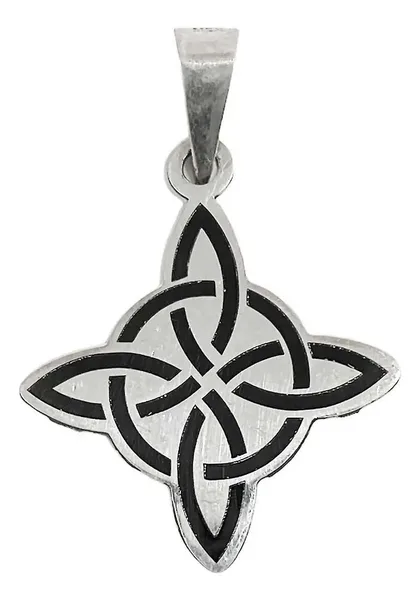 Dije Nudo de Bruja Plata Ley 925 Amuleto de Protección - Imagen 1