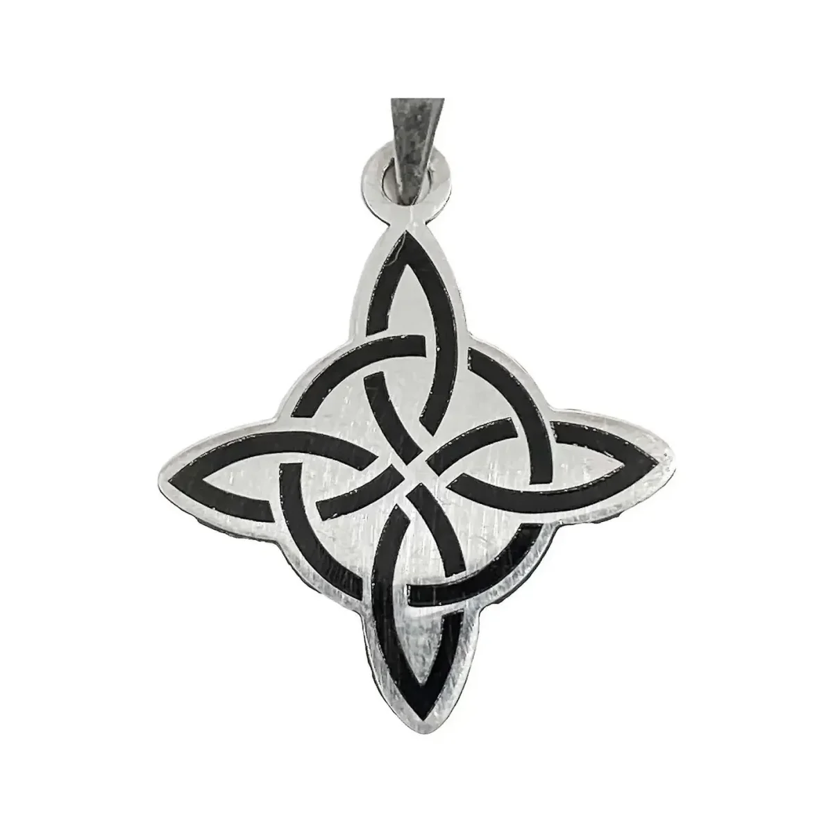 Dije Nudo de Bruja Plata Ley 925 Amuleto de Protección - Imagen 2