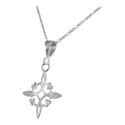 Dije Nudo de Bruja Protección Plata .925 con Cadena - Imagen 3