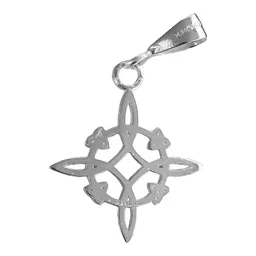 Dije Nudo de Bruja Protección Plata .925 con Cadena - Imagen 4