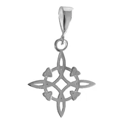 Dije Nudo de Bruja Protección Plata .925 con Cadena - Imagen 5