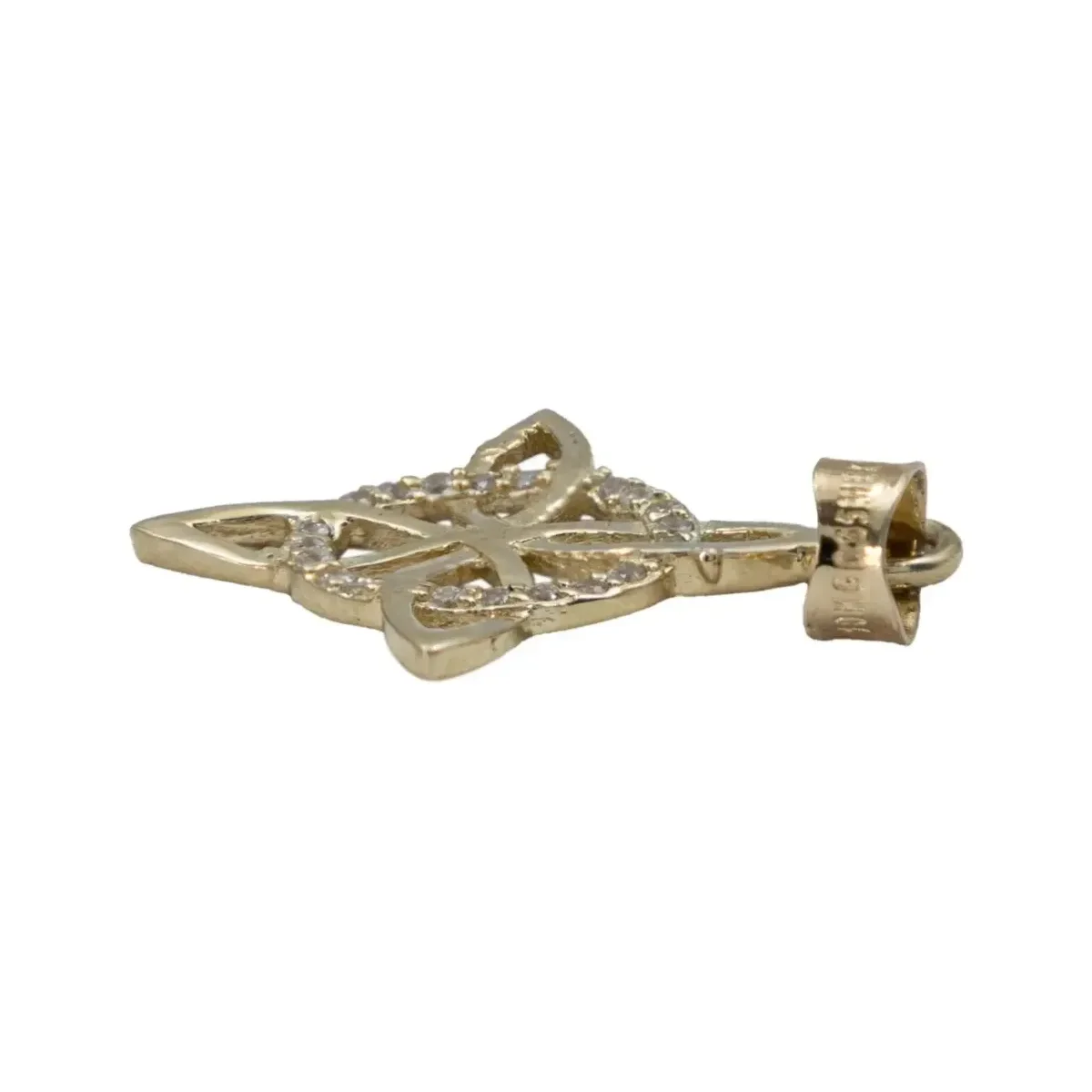 Dije Oro 10k Nudo de Bruja Celta con Zirconia Modelo 2270 - Imagen 4