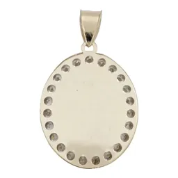 Dije Oro 10k San Judas Tadeo Diamantado con Zirconia - Imagen 3