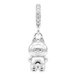 Dije Osito Plata .925 con Zirconia Diseño Kawaii - Imagen 1
