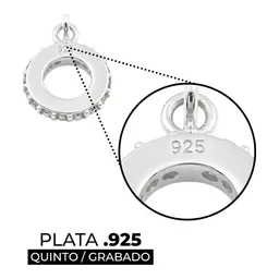 Dije Osito Plata .925 con Zirconia Diseño Kawaii - Imagen 3