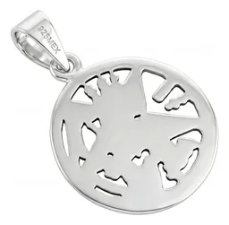 Dije Pentagrama Tetragramaton Plata .925 Diseño Protección Simbólico - Imagen 3