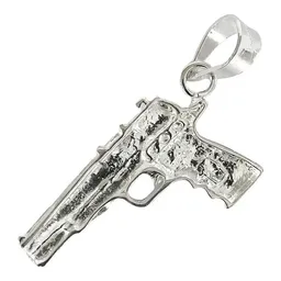 Dije Pistola Plata 925 Acabado Brillante Unisex - Imagen 4