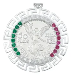 Dije Plata 925 Ángel Centenario Diamantado Tricolor Zirconia - Imagen 2