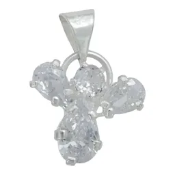 Dije Plata 925 Angelito con Zirconia Blanca Mujer - Imagen 1