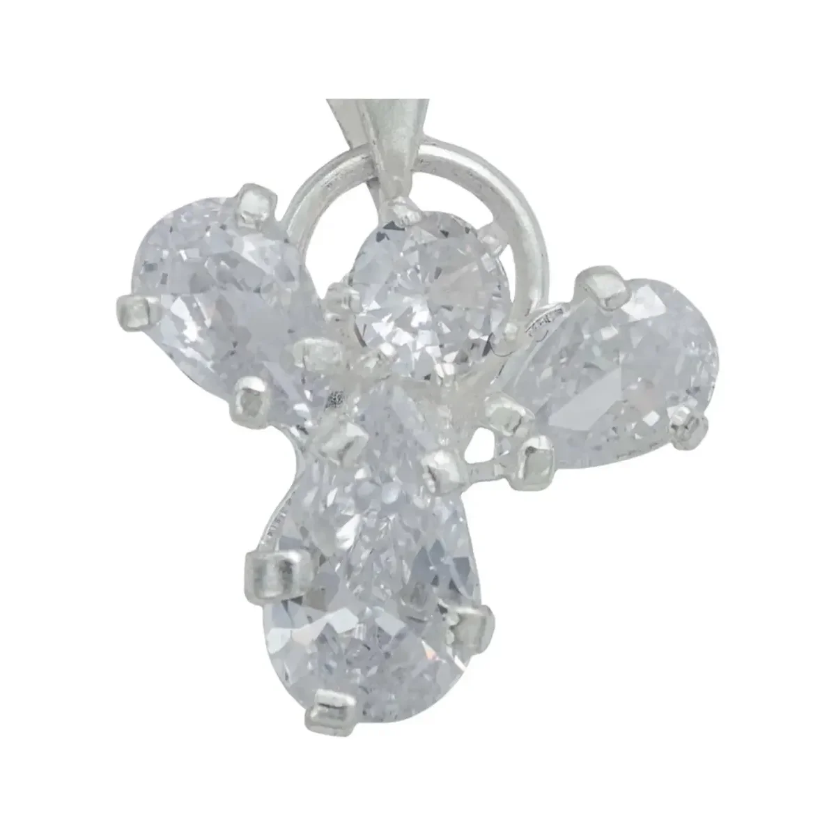 Dije Plata 925 Angelito con Zirconia Blanca Mujer - Imagen 3