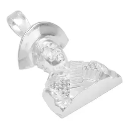Dije Plata .925 Busto Emiliano Zapata con Zirconia Clara - Imagen 5