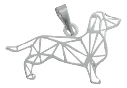 Dije Plata 925 Calado Diseño Perro Mascota para Collar - Imagen 1
