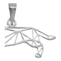 Dije Plata 925 Calado Diseño Perro Mascota para Collar - Imagen 4