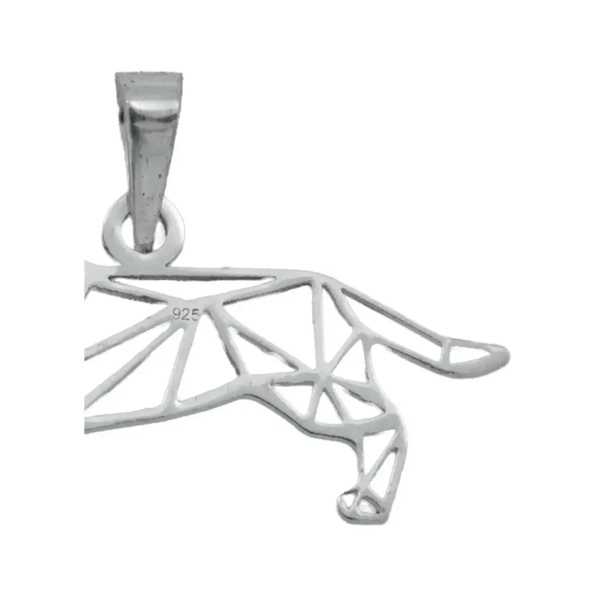 Dije Plata 925 Calado Diseño Perro Mascota para Collar - Imagen 4