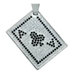 Dije Plata 925 Carta de Póker para Hombre Estilo Moderno - Imagen 2