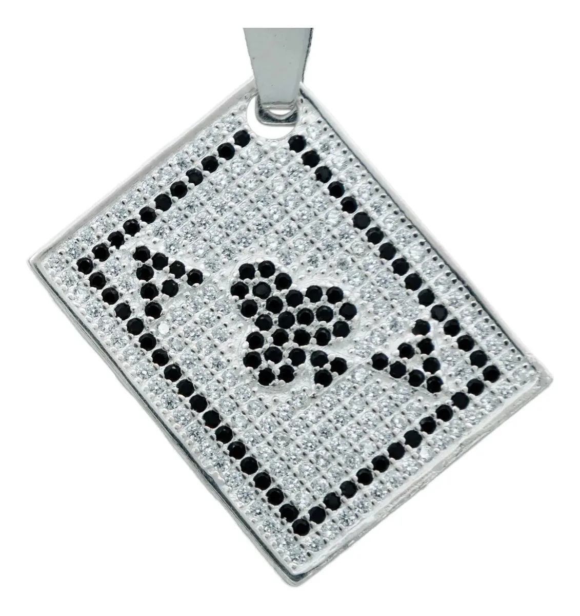Dije Plata 925 Carta de Póker para Hombre Estilo Moderno - Imagen 1