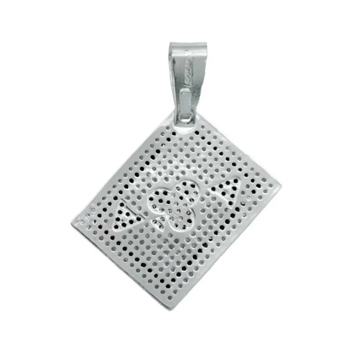 Dije Plata 925 Carta de Póker para Hombre Estilo Moderno - Imagen 3