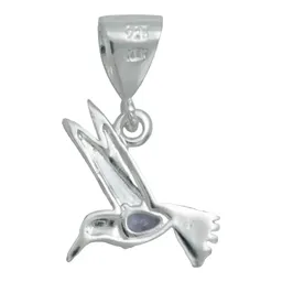 Dije Plata 925 Colibrí con Zirconia Violeta - Imagen 3