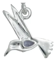 Dije Plata 925 Colibrí con Zirconia Violeta - Imagen 4