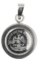 Dije Medalla Centenario México con Zirconia Plata .999 - Imagen 2