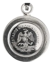 Dije Medalla Centenario México con Zirconia Plata .999 - Imagen 3