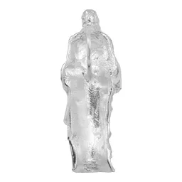 Dije Plata 925 Cristo Sagrado Corazón Liso Pulido Espejo - Imagen 2