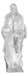 Dije Plata 925 Cristo Sagrado Corazón Liso Pulido Espejo - Imagen 2