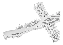 Dije Plata .925 Cruz Árbol de la Vida Calado - Imagen 5