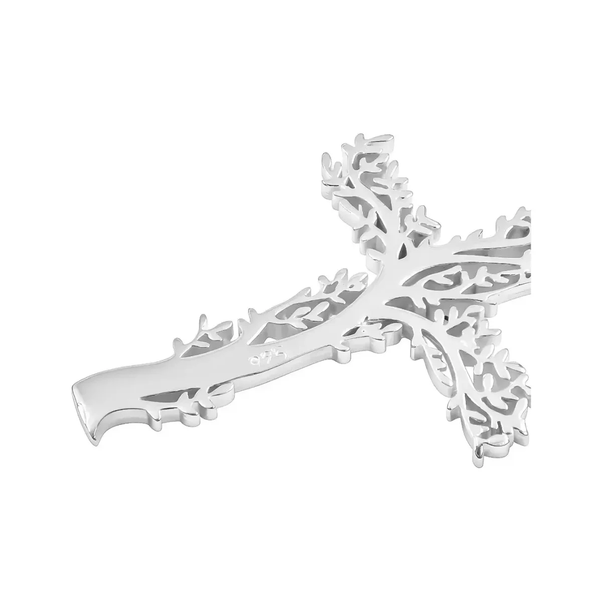 Dije Plata .925 Cruz Árbol de la Vida Calado - Imagen 5