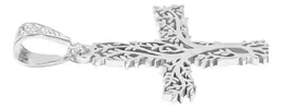 Dije Plata .925 Cruz Árbol de la Vida Calado - Imagen 6