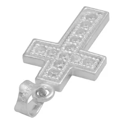 Dije Plata 925 Cruz Borde Diamantado con Zirconia - Imagen 5