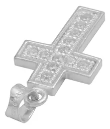 Dije Plata 925 Cruz Borde Diamantado con Zirconia - Imagen 5