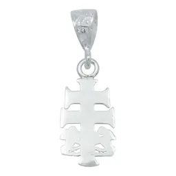 Dije Plata 925 Cruz Caravaca Cristo Ángel para Hombre - Imagen 3