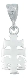 Dije Plata 925 Cruz Caravaca Cristo Ángel para Hombre - Imagen 3